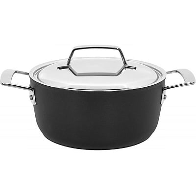Petromax Warming Pot with Spout, Enameled Steel Saucepan for Heating Milk,  Soup, Butter over Stove or Campfire