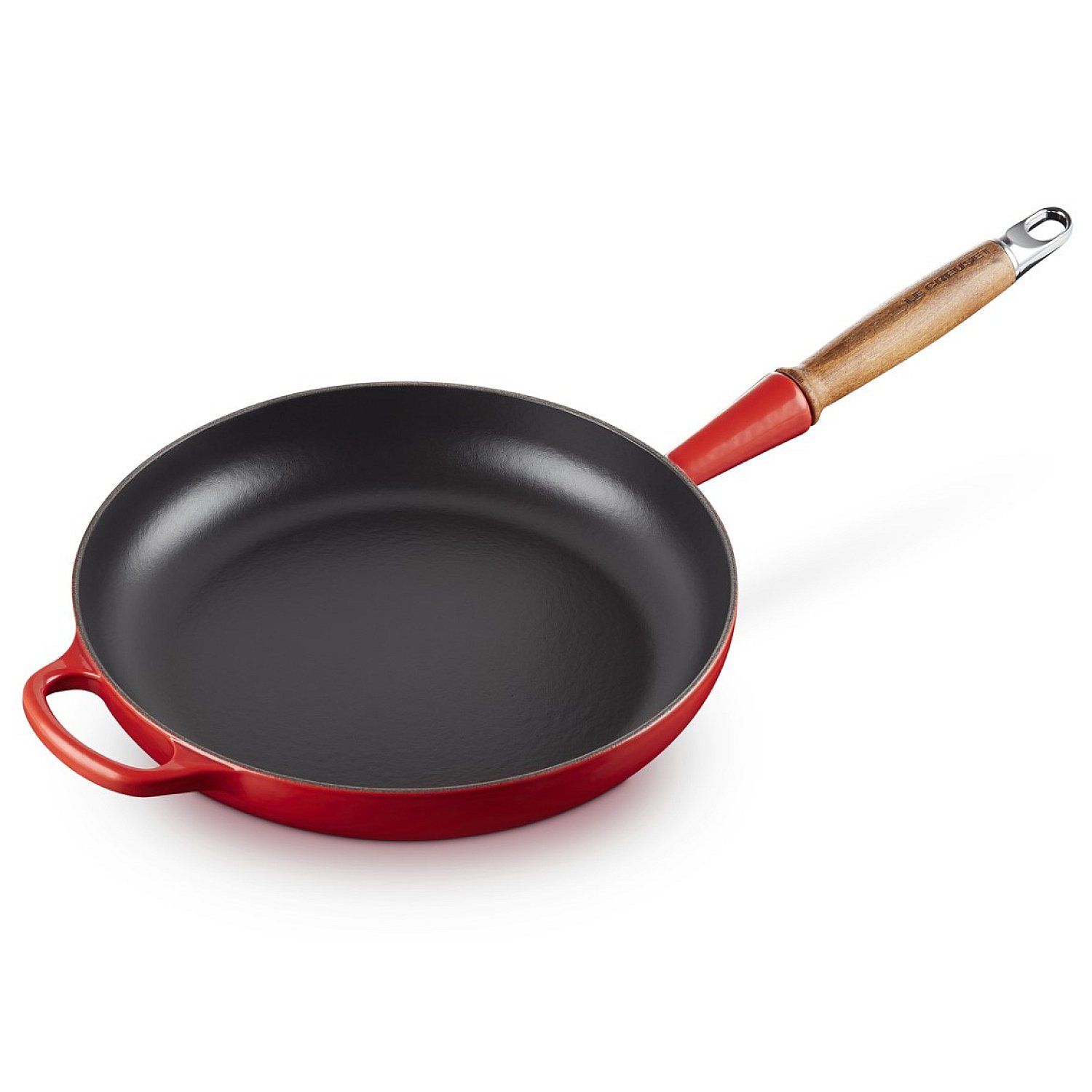 Le Creuset 9-1/2” Red Skillet Fry Pan Enameled Cast Iron