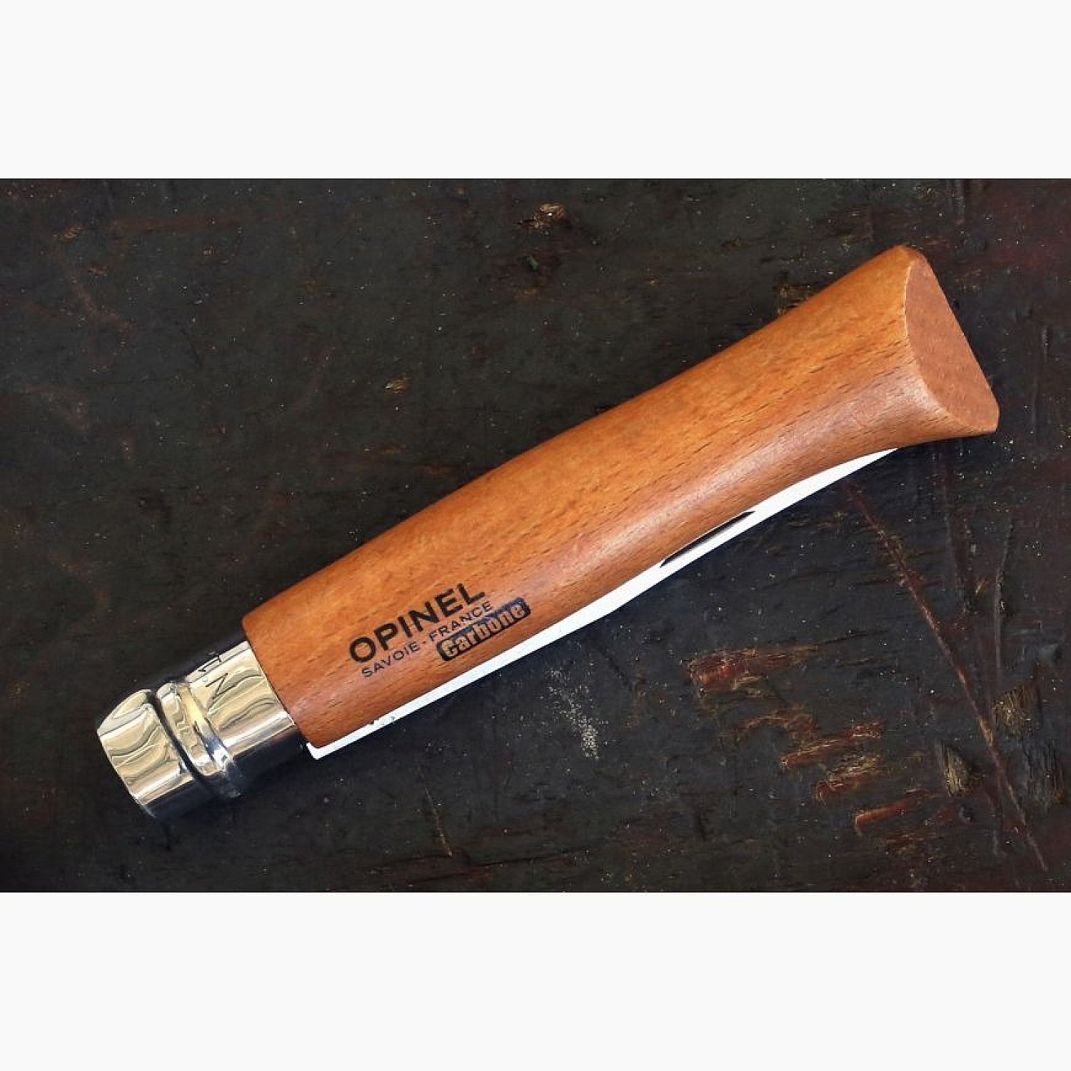  Opinel No. 12 Carbone - Carbon Steel Folding Pocket Knife,  Beechwood Handle, 4.82 in Blade, Virobloc Safety Locking Collar, Made in  France since 1890 : Sports & Outdoors