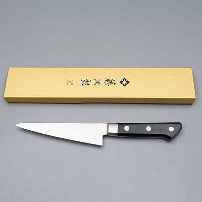 Santoku Japanese kitchen knife Tojiro Shippu Black FD-1597 16.5cm